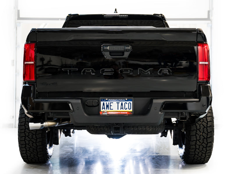 AWE Tuning AWE Exhaust for 4th Gen Toyota Tacoma Dual Chrome Silver Tips 3015-32254