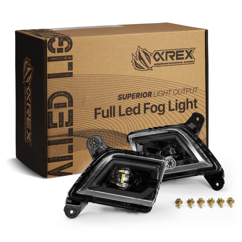 AlphaRex 19-23 Chevrolet Silverado 2500/3500HD DoubleTap Dual Color LED Projector Fog Lights 210017