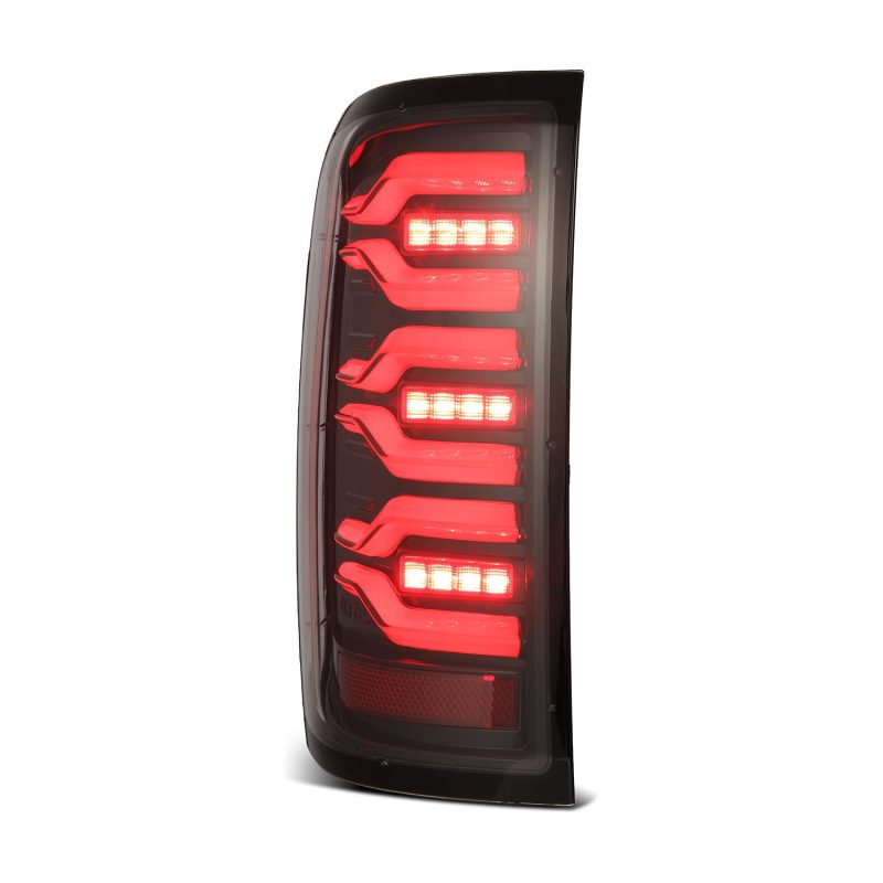 AlphaRex 14-18 Chevy Silverado 1500 Luxx-Series LED Tail Lights Alpha-Black w/Activ Light/Seq Signal 620040
