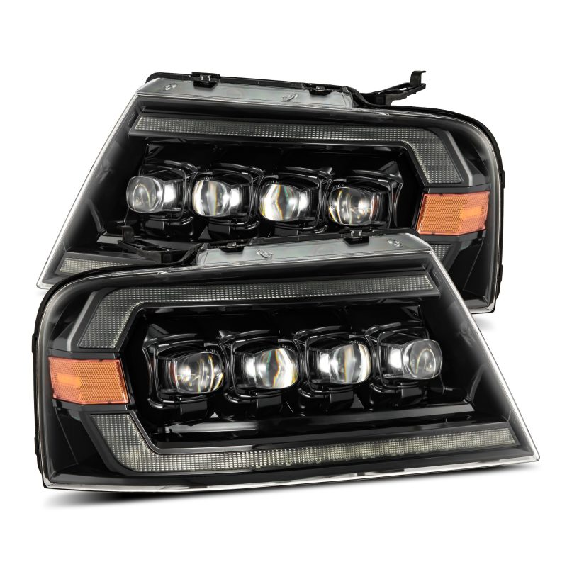 AlphaRex 04-08 Ford F-150 (No 2004 Heritage) NOVA-Series LED Proj HL Chrome w/Actv Light / Seq. Sig 880130