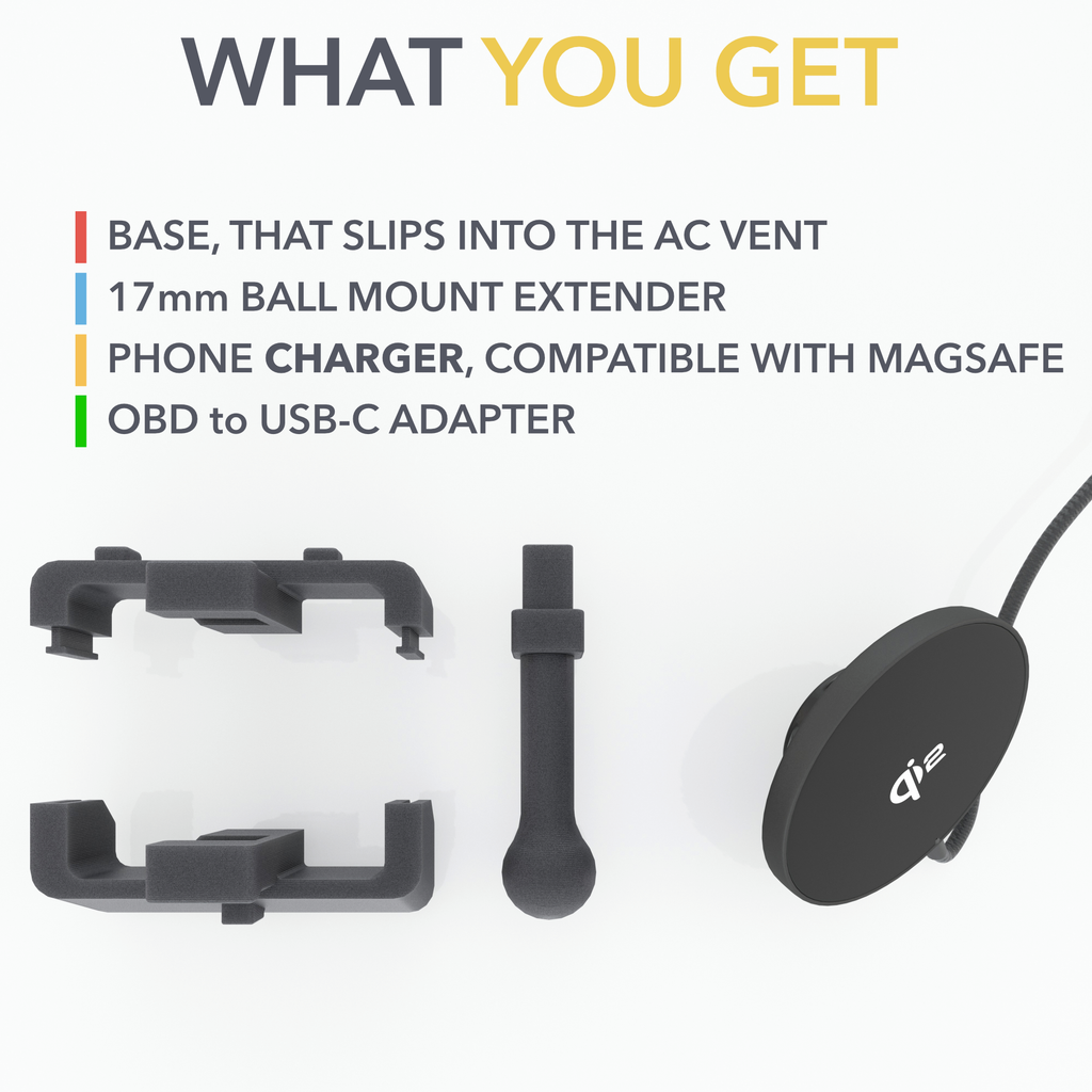 Dashboard Phone Mount | Magnetic or Clamp for Tesla Model S & Model X Refresh