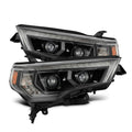 AlphaRex 14-20 Toyota 4Runner LUXX LED Proj Headlights Black w/Activ Light/Seq Signal/DRL 880849