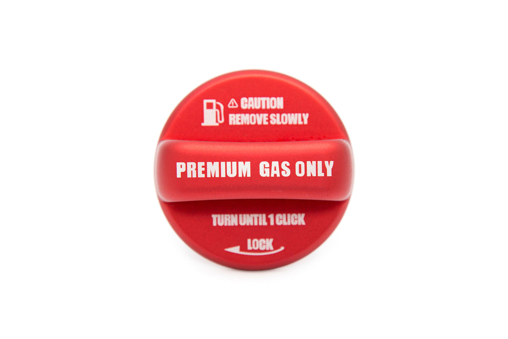 OLM Anodized Red Fuel Cap Cover - 15+ WRX / STI, 13+ FT86, 13+ Crosstrek, 14+ Forester, 12+ Impreza,