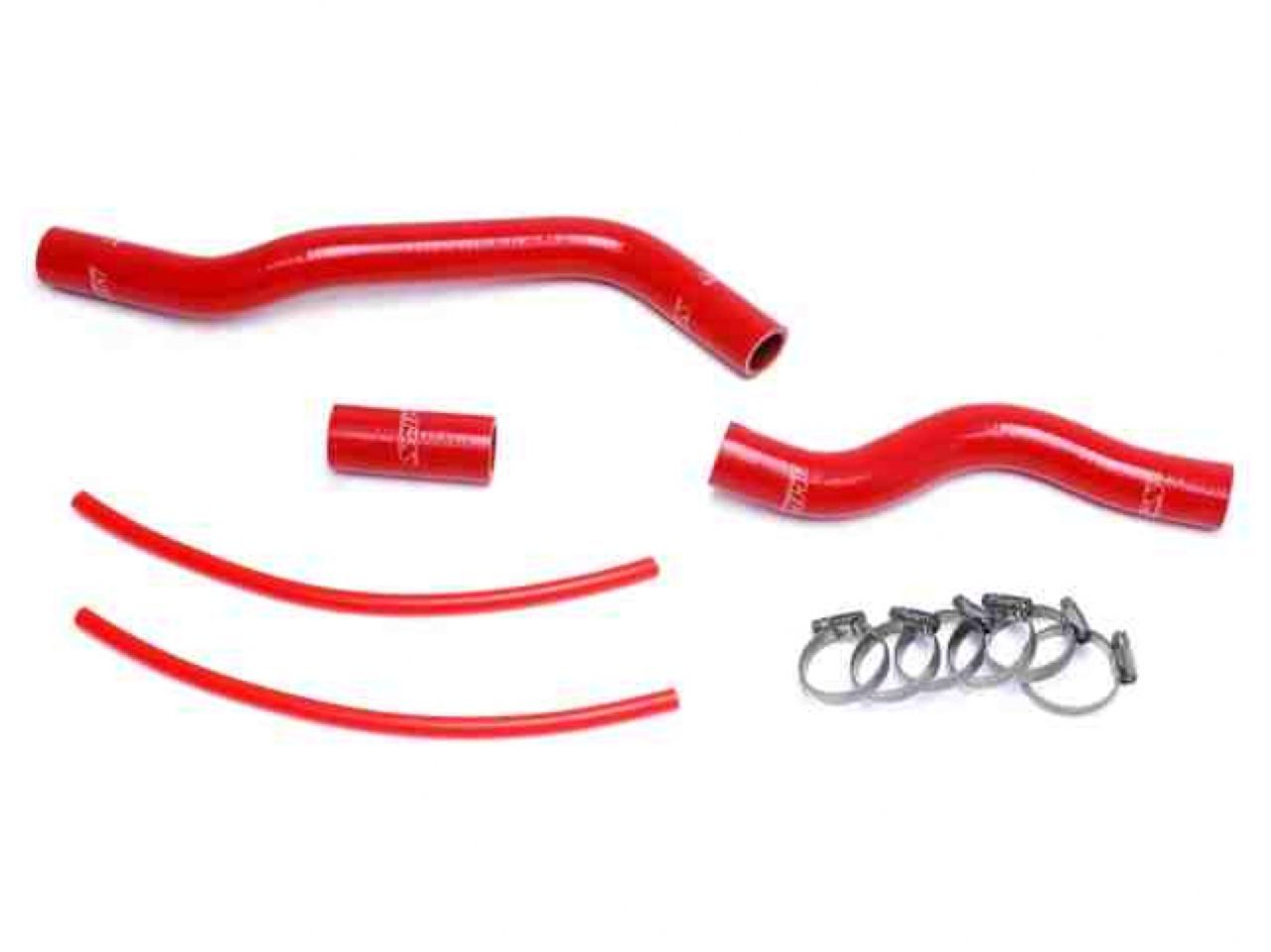 HPS Red Reinforced Silicone Radiator Hose Kit Coolant Honda 01-05 Civic 1.7L Manual Trans.