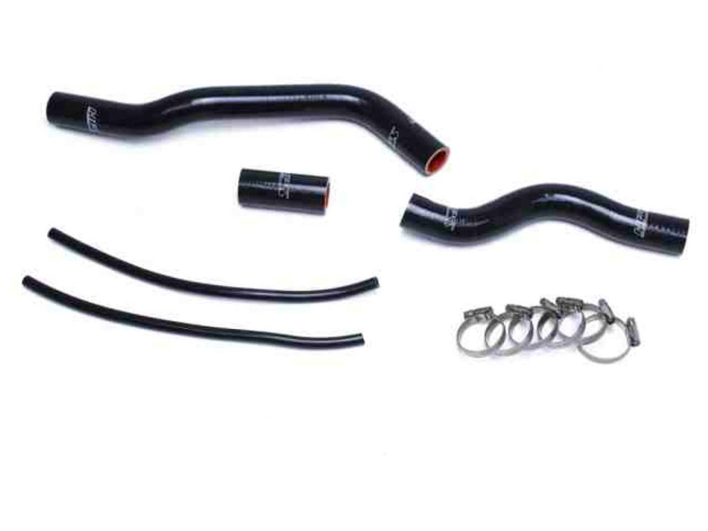 HPS Black Reinforced Silicone Radiator Hose Kit Coolant Honda 01-05 Civic 1.7L Manual Trans.