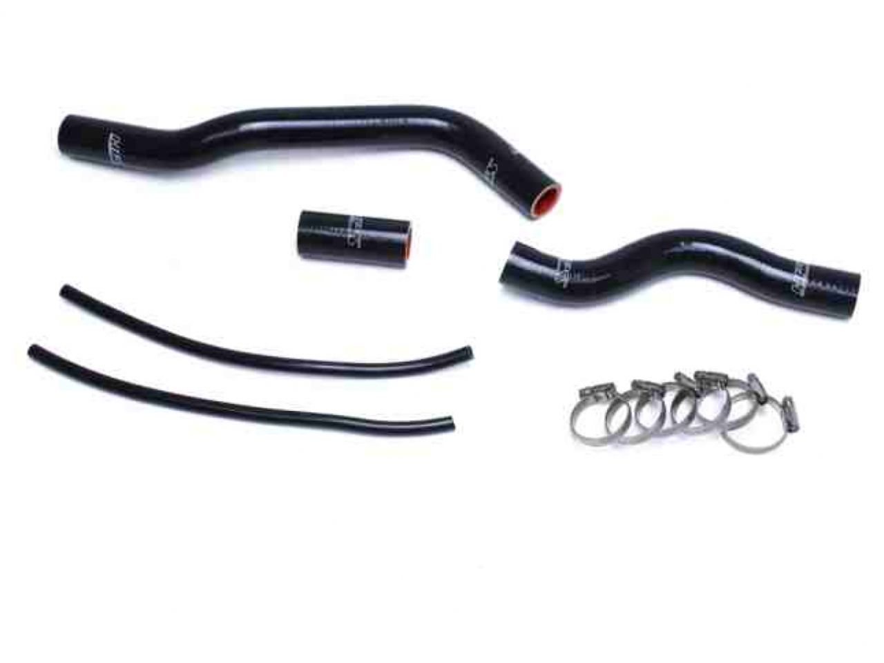 HPS Black Reinforced Silicone Radiator Hose Kit Coolant Honda 01-05 Civic 1.7L Manual Trans.