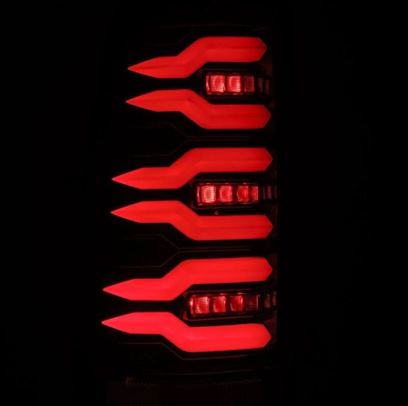 AlphaRex 99-06 Chevrolet Silverado Sierra LUXX-Series LED Tail Lights Alpha-Black 620005