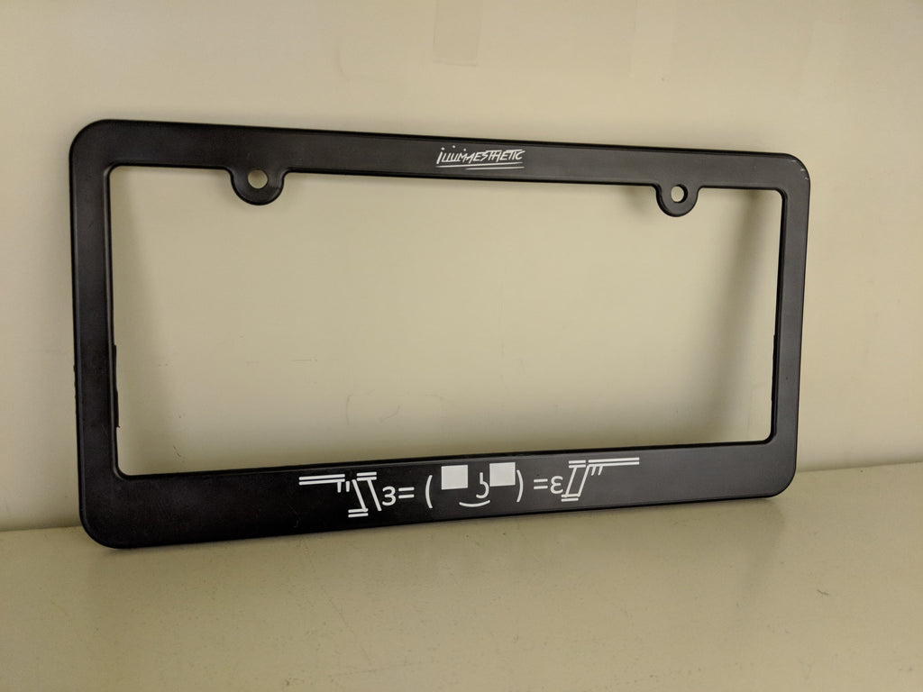 Illumaesthetic Custom Plate Frame (Simple Text)