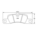 Pagid U-4918 Yellow Racing Pad - RS29 Compound
