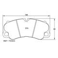 Pagid U-4927 Yellow Racing Pad - RS29 Compound