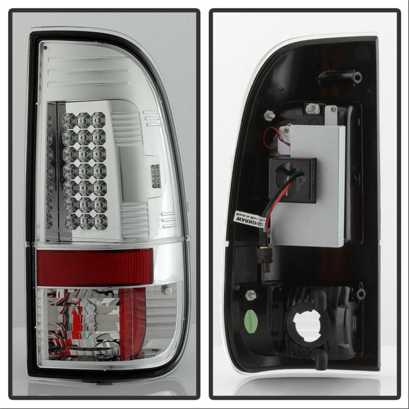 Spyder Ford F150 side 97-03/F250/350/450 Super Duty 99-07 LED Tail Lights Chrm ALT-YD-FF15097-LED-C 5003478