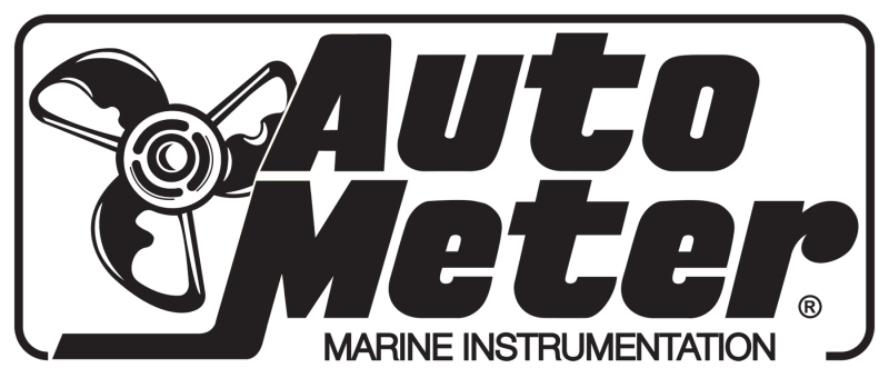 Autometer Marine White Ultra-Lite Gauge 3-3/8in Tachometer 6K RPM 200752