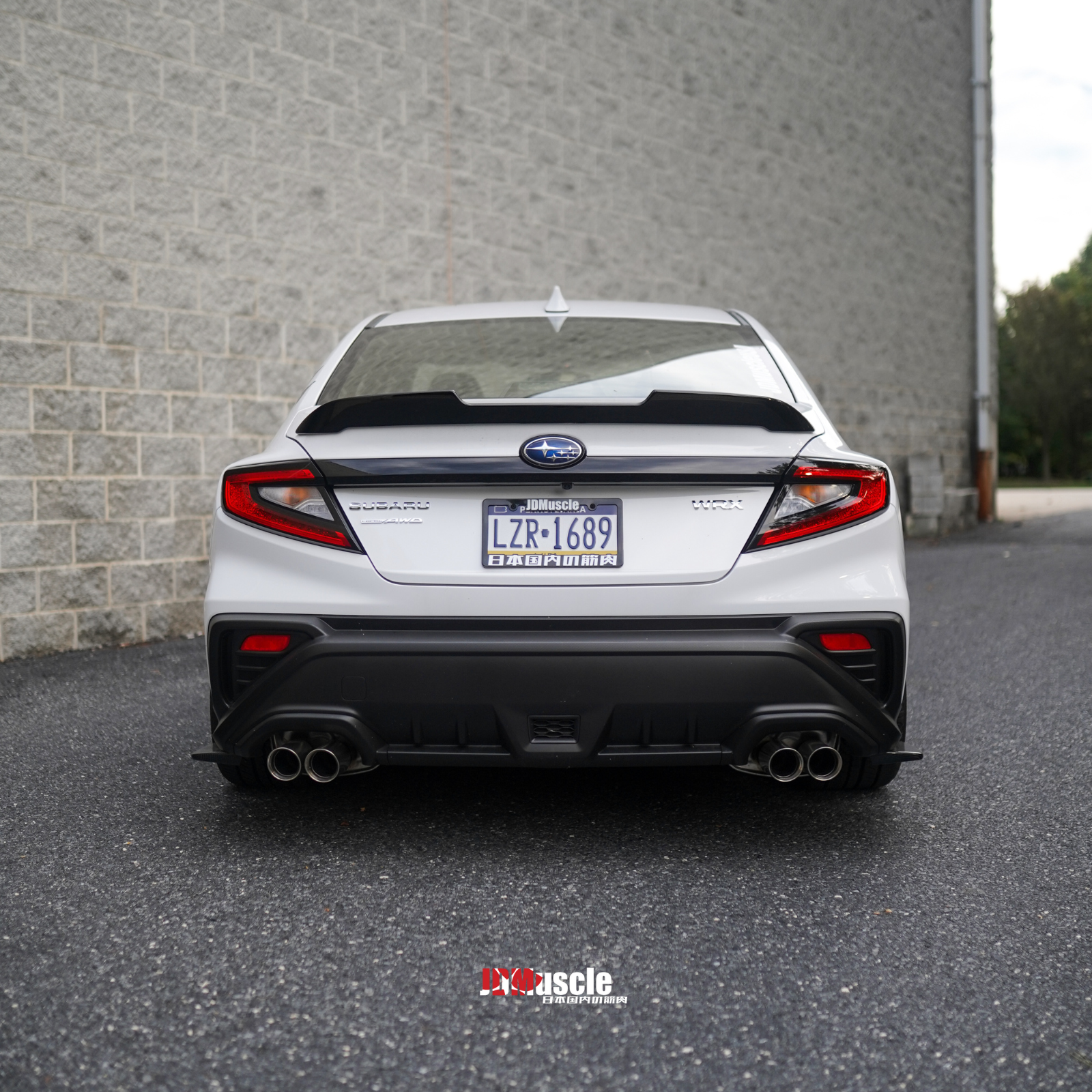 JDMuscle [22-25 WRX] STI Style Duck Bill Spoiler-Paint Matched/Gloss Black