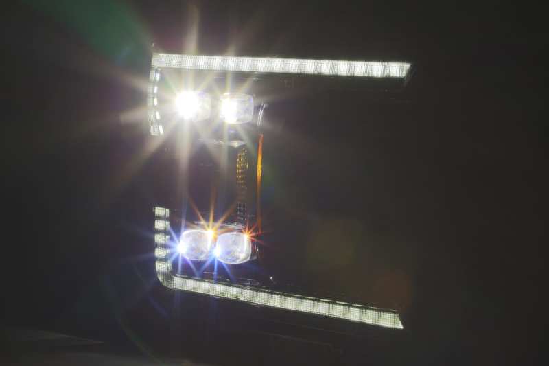 AlphaRex 18-20 Ford F-150 NOVA LED Proj Headlight Plank Style Alpha Blk w/Activ Light/Seq Signal/DRL 880165