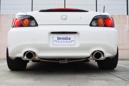 Invidia [00-09 Honda S2000] Rolled Dual Stainless Tips Q300 Cat Back Exhaust | HS00HS1GT3