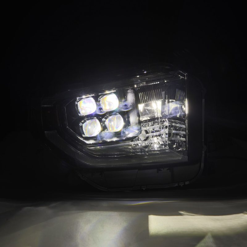 AlphaRex 14-21 Toyota Tundra NOVA-Series LED Proj Headlights Alpha-Blk w/Actv Light & Seq. Sig + DRL 880832
