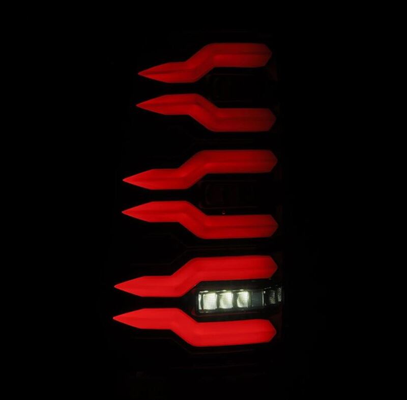 AlphaRex 99-06 Chevrolet Silverado Sierra LUXX-Series LED Tail Lights Alpha-Black 620005