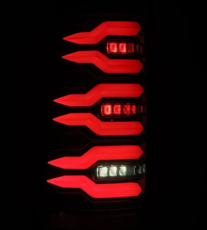 AlphaRex 99-06 Chevrolet Silverado/99-06 GMC Sierra LUXX-Series LED Tail Lights - Black 620006