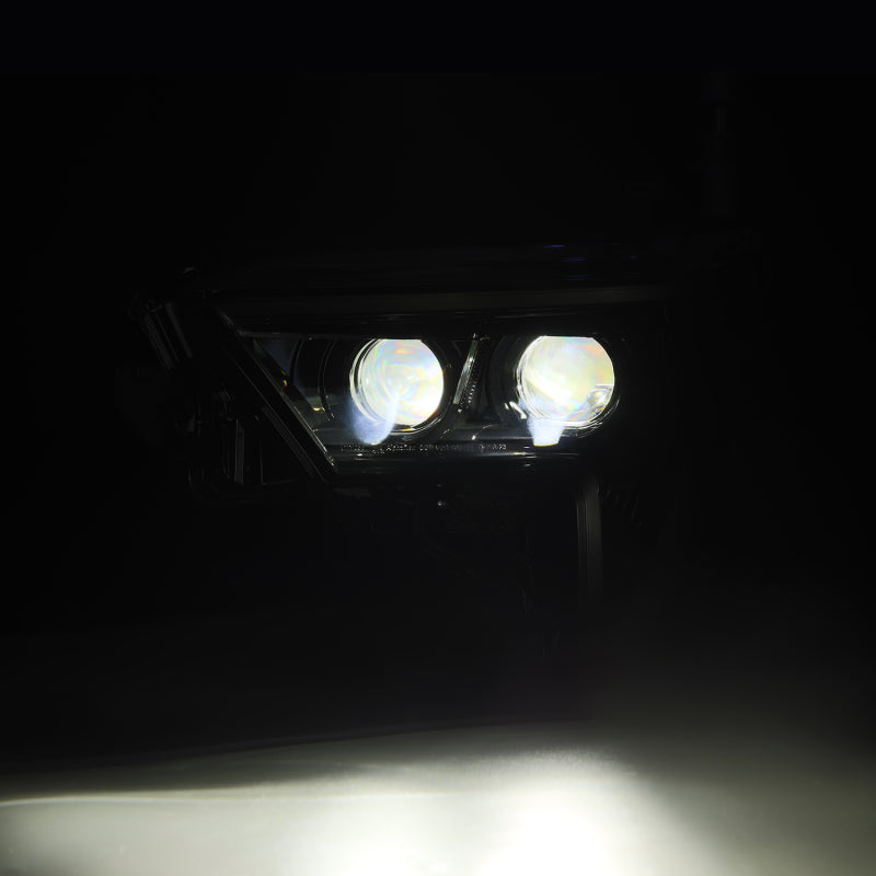AlphaRex 22-23 Toyota Tundra LUXX-Series Headlights Alpha-Black w/Amber DRL - Req 810029 OR 810030 880873