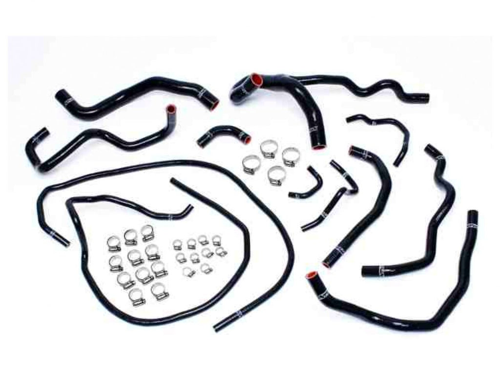 HPS Black Reinforced Silicone Radiator + Heater Hose Kit Coolant Mazda 10-13 Mazdaspeed 3 2.3L Turbo