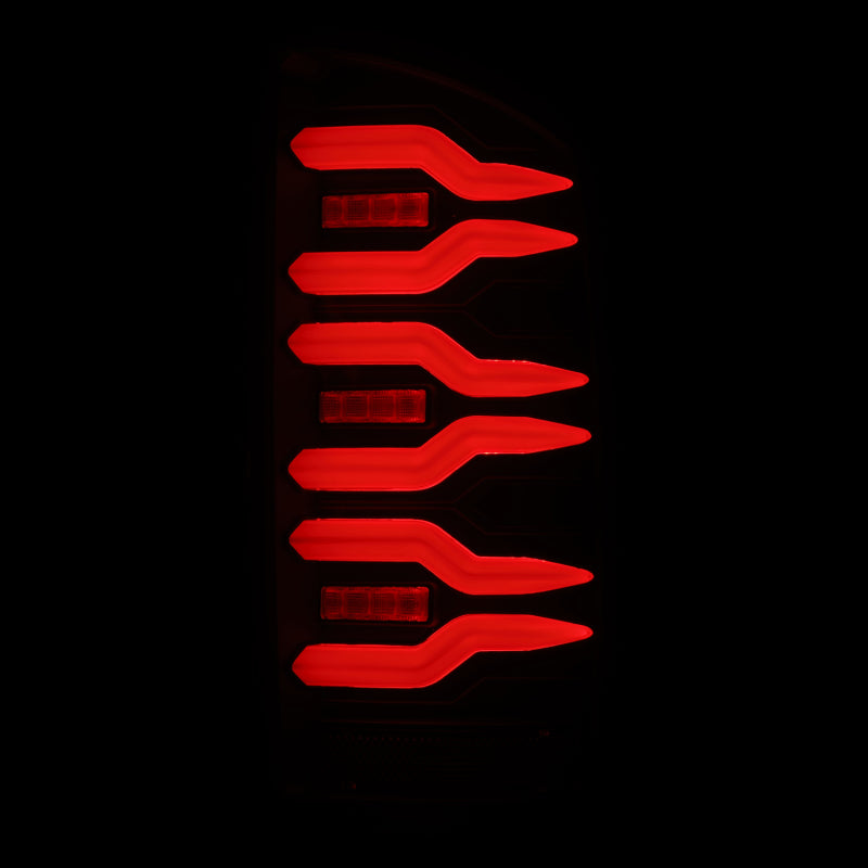 AlphaRex 02-06 Dodge Ram 1500/03-06 Dodge Ram 2500+3500 Luxx-Series LED Tail Lights (Pair) Black 641010