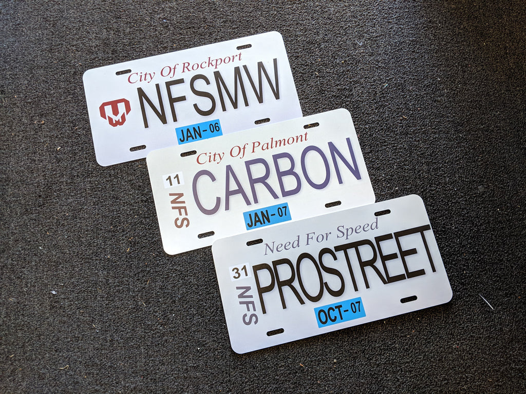 Need For Speed Replica Plates