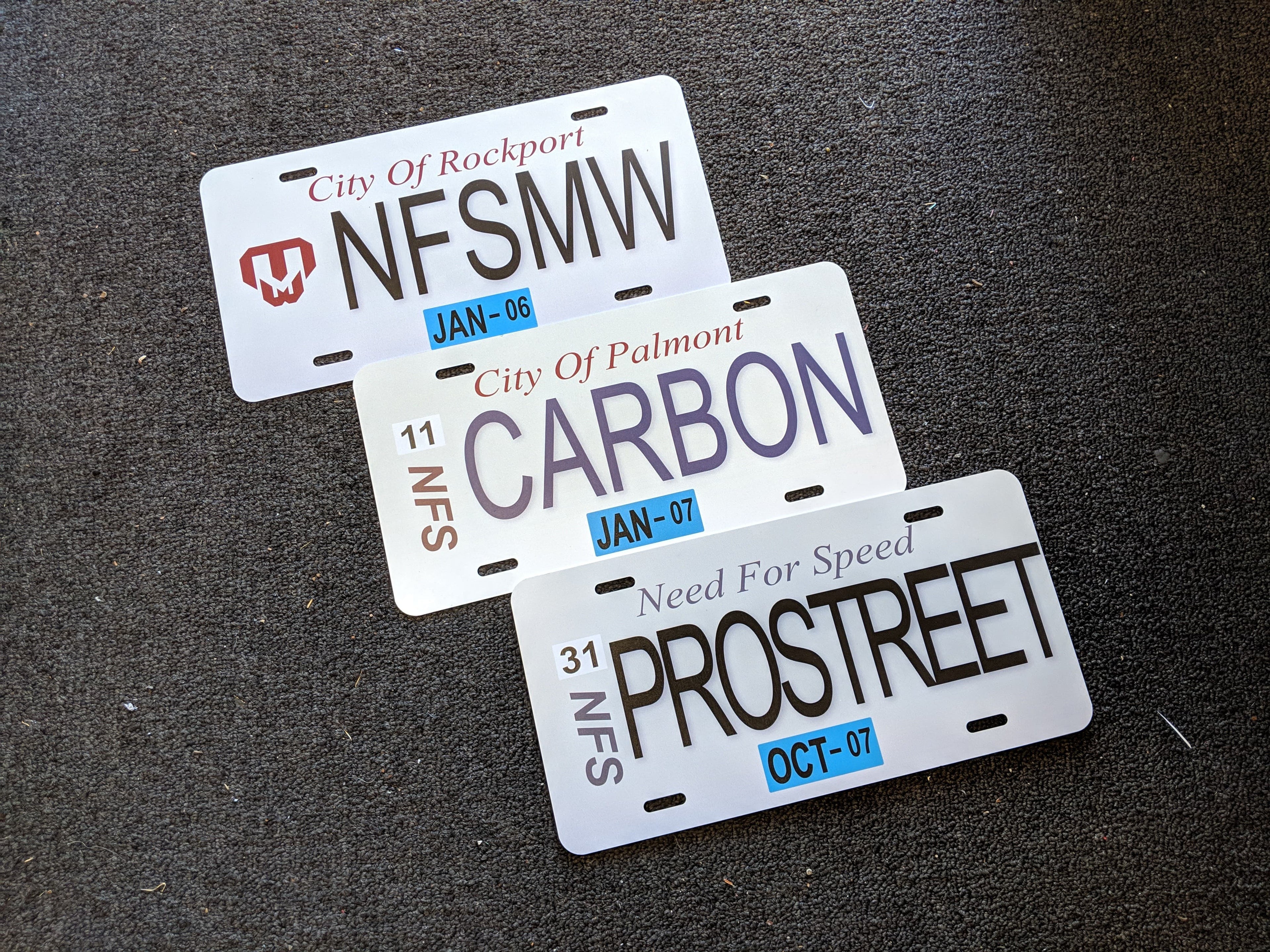 Need For Speed Replica Plates