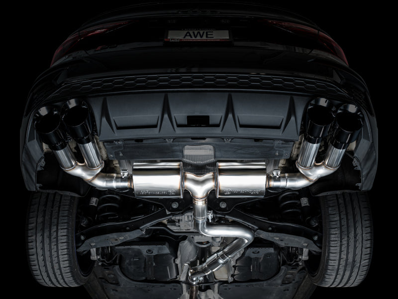 AWE Tuning AWE 22-24 Audi 8Y S3 Touring Edition Exhaust - Diamond Black Tips 3015-43897