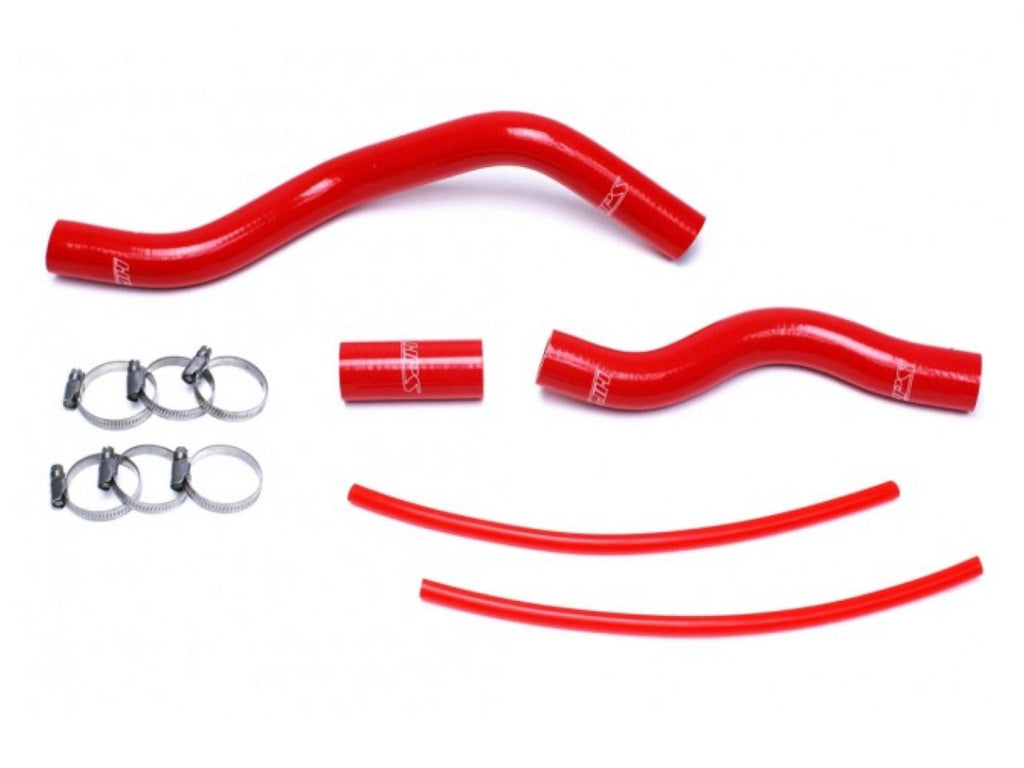 HPS Red Reinforced Silicone Radiator Hose Kit Coolant Honda 01-05 Civic 1.7L Automatic Trans.