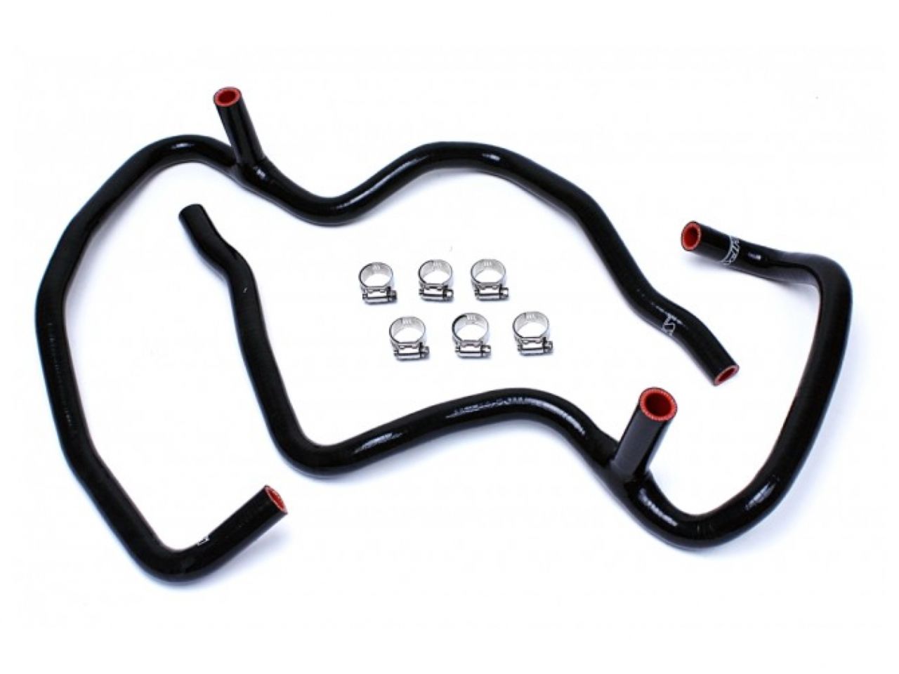 HPS Black Reinforced Silicone Heater Hose Kit Coolant Jeep 06-10 Commander 5.7L V8 with Rear A/C