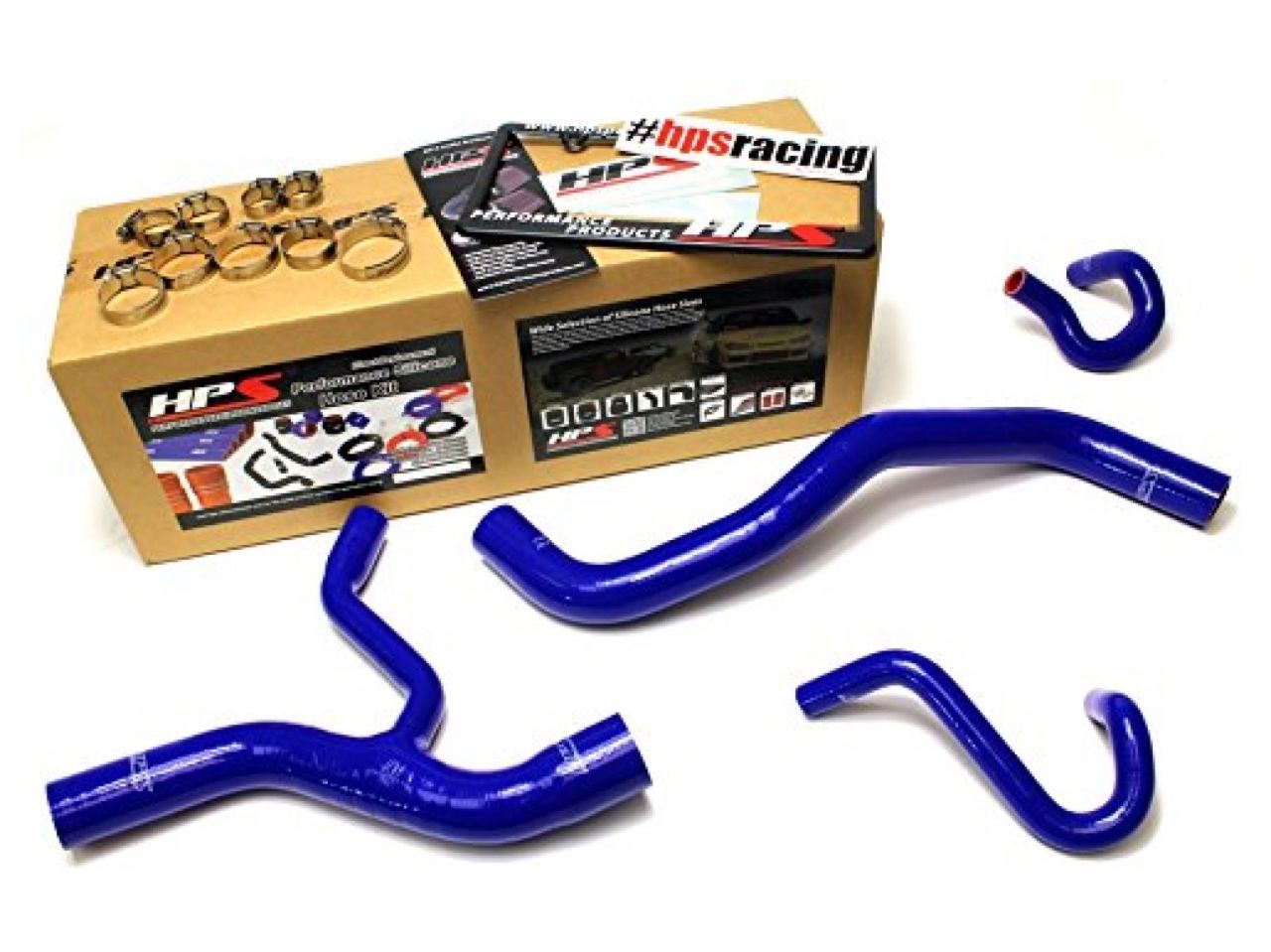 HPS Blue Reinforced Silicone Radiator and Heater Hose Kit Coolant Ford 96-01 Mustang GT 4.6L V8