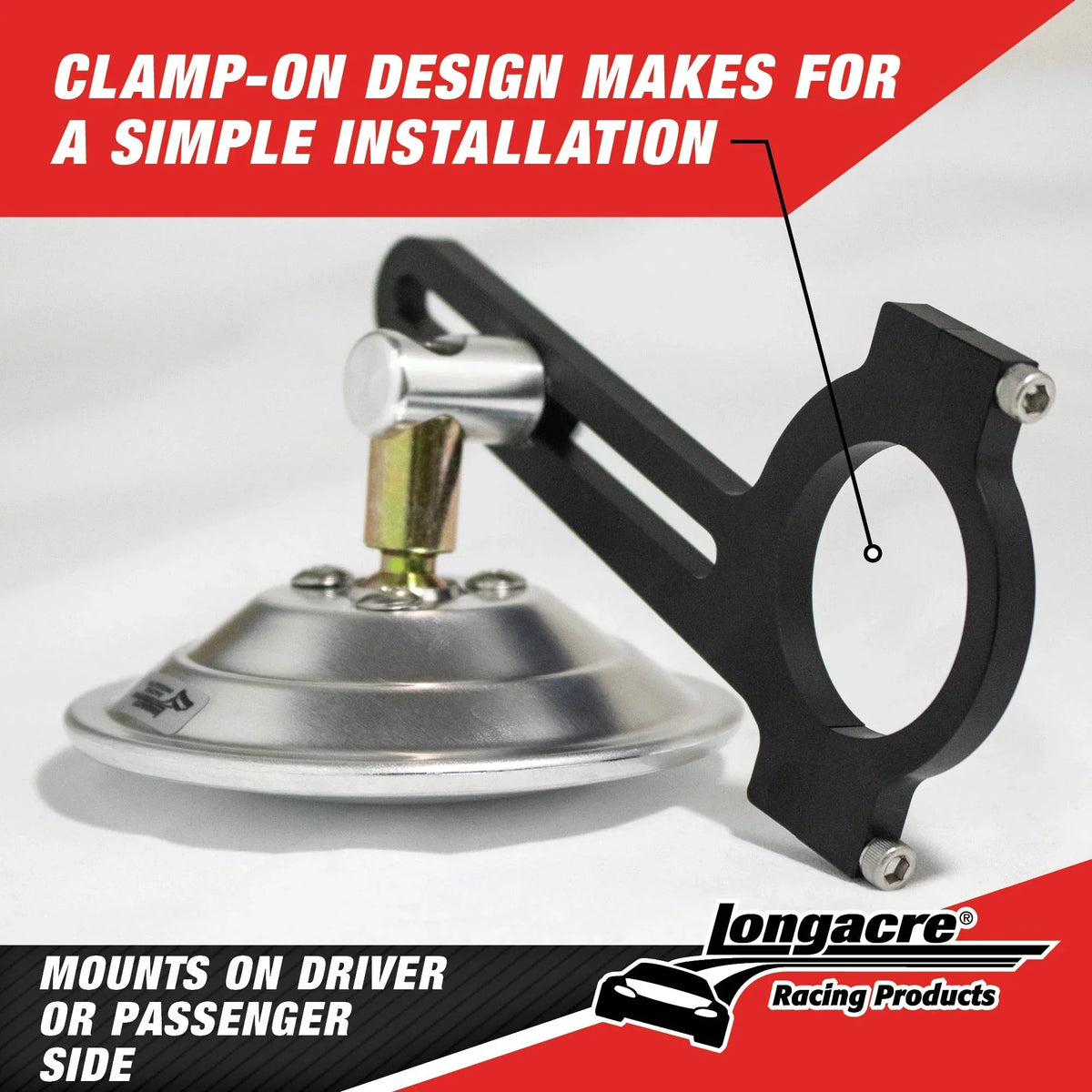 Longacre Spot Mirror - Fits 1.75" Bar