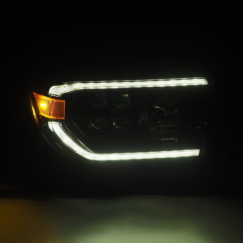 AlphaRex 07-13 Toyota Tundra NOVA LED Proj Headlights Alpha-Black w/Activ Light/Seq Signal/DRL 880820