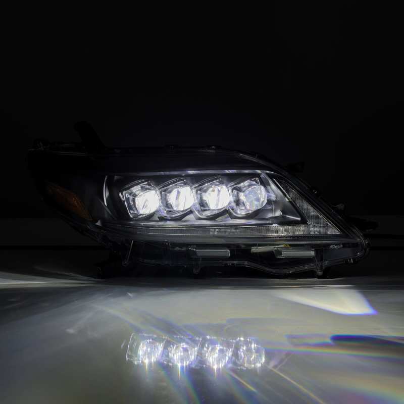 AlphaRex 2011+ Toyota Sienna NOVA LED Proj Headlights Plank Style Black w/Activ Light/Seq Signal/DRL 880768