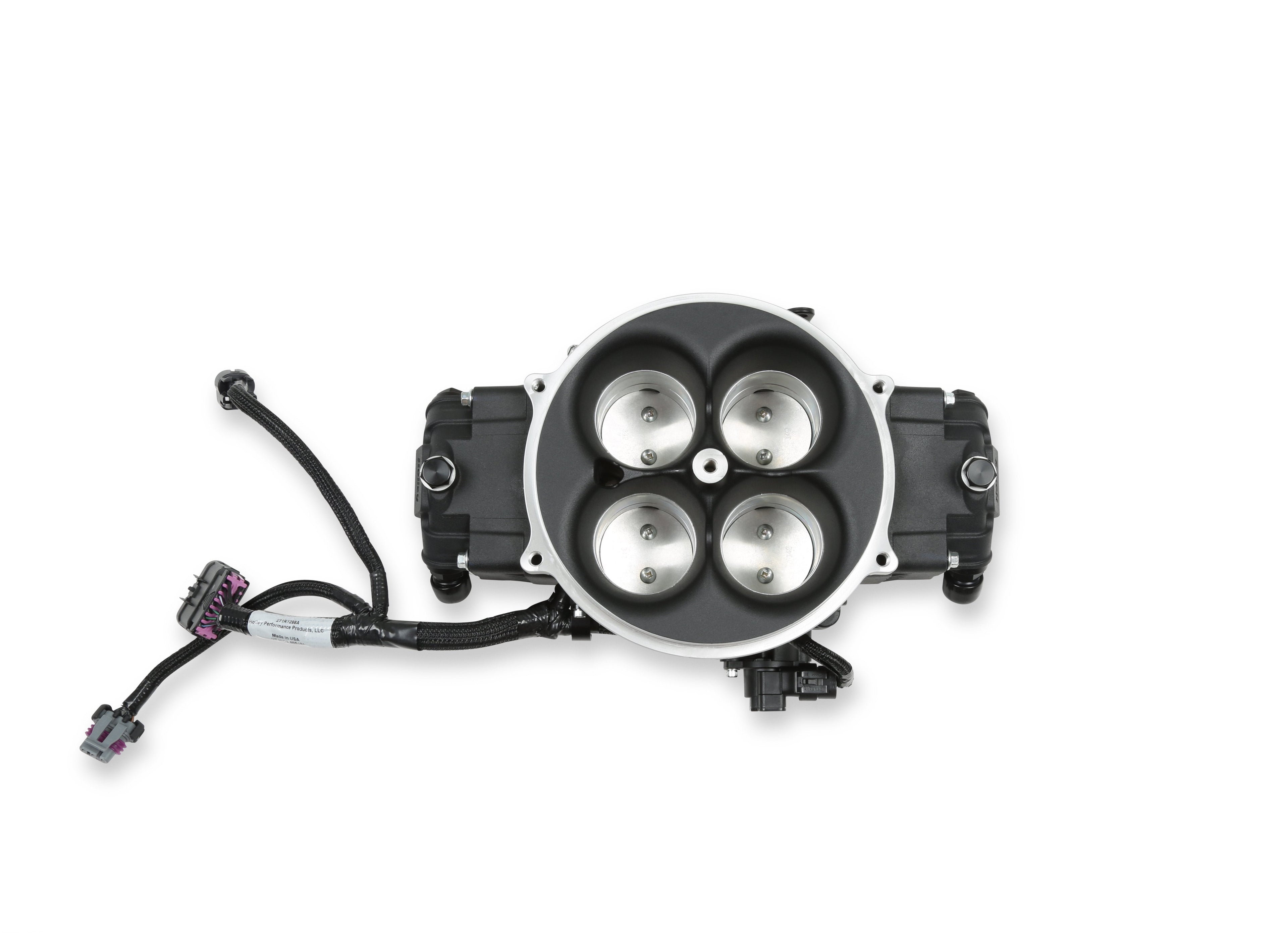 EFI Terminator X Stealth 4500 Service Throttle Body - Black - 4 Injectors - 650 HP - Secondary Throttle Body