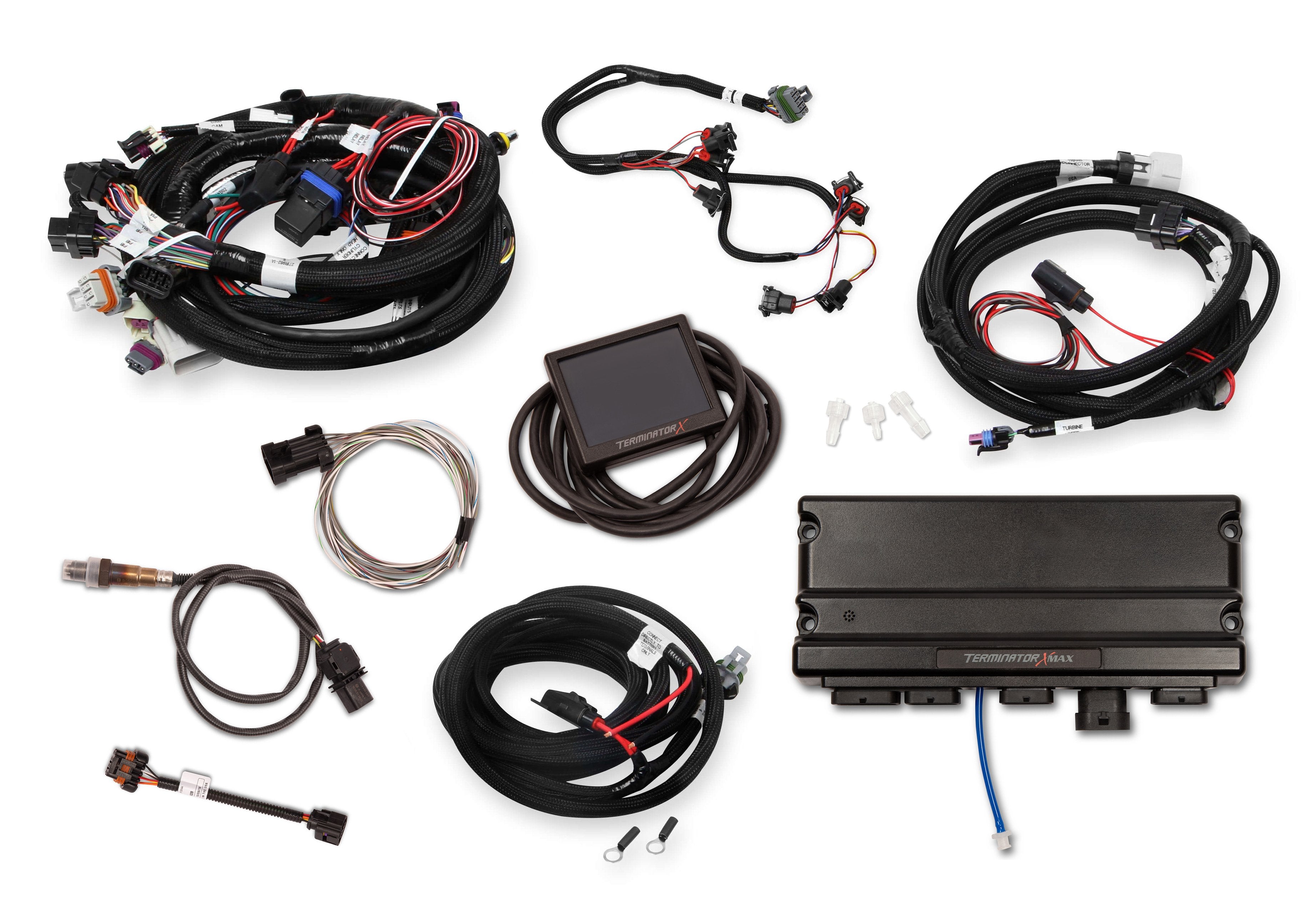 EFI Terminator X Max - LS1/LS624x Crank - 1x Cam - EV1 Injectors - Transmission Control - 3.5 in. Touchscreen