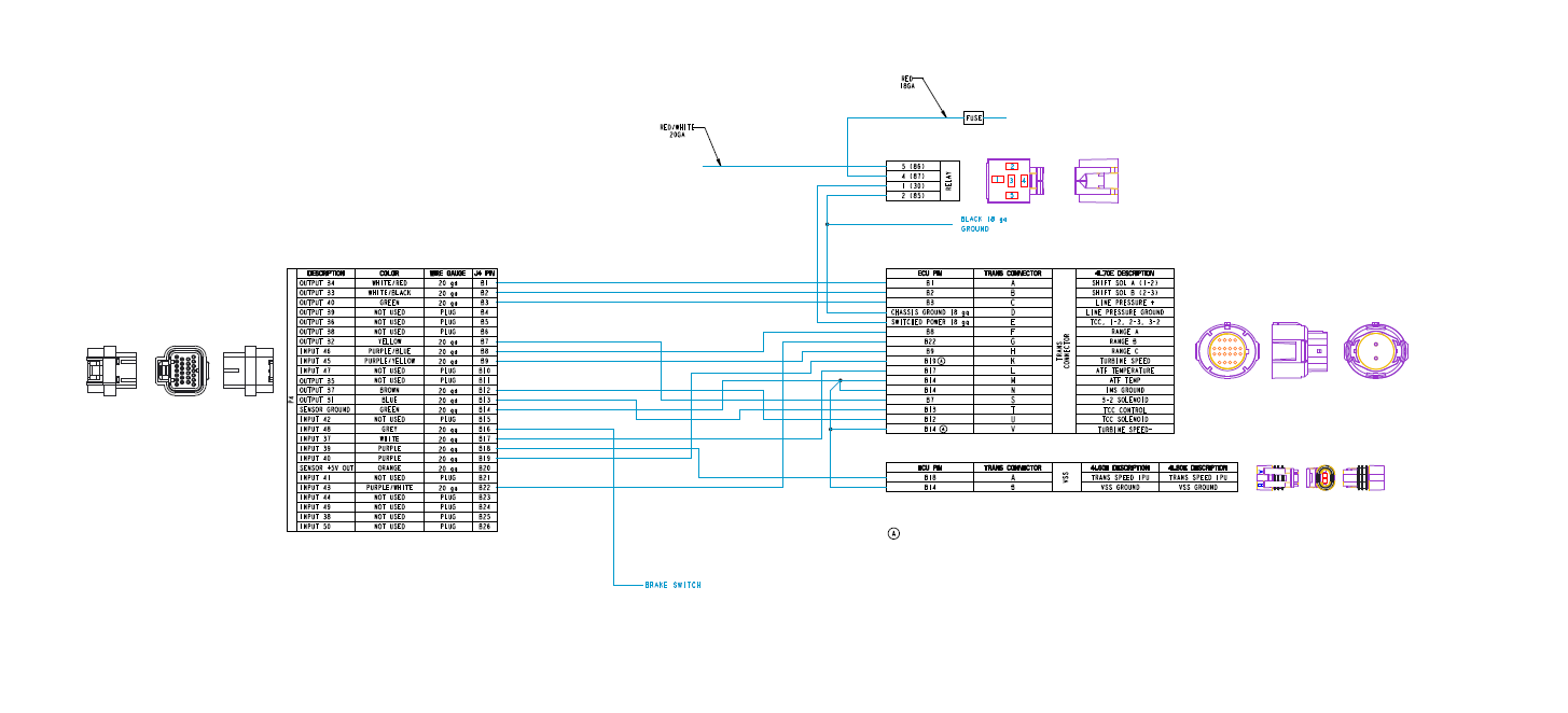 2009+ GM 4L60E Transmission Control Harness