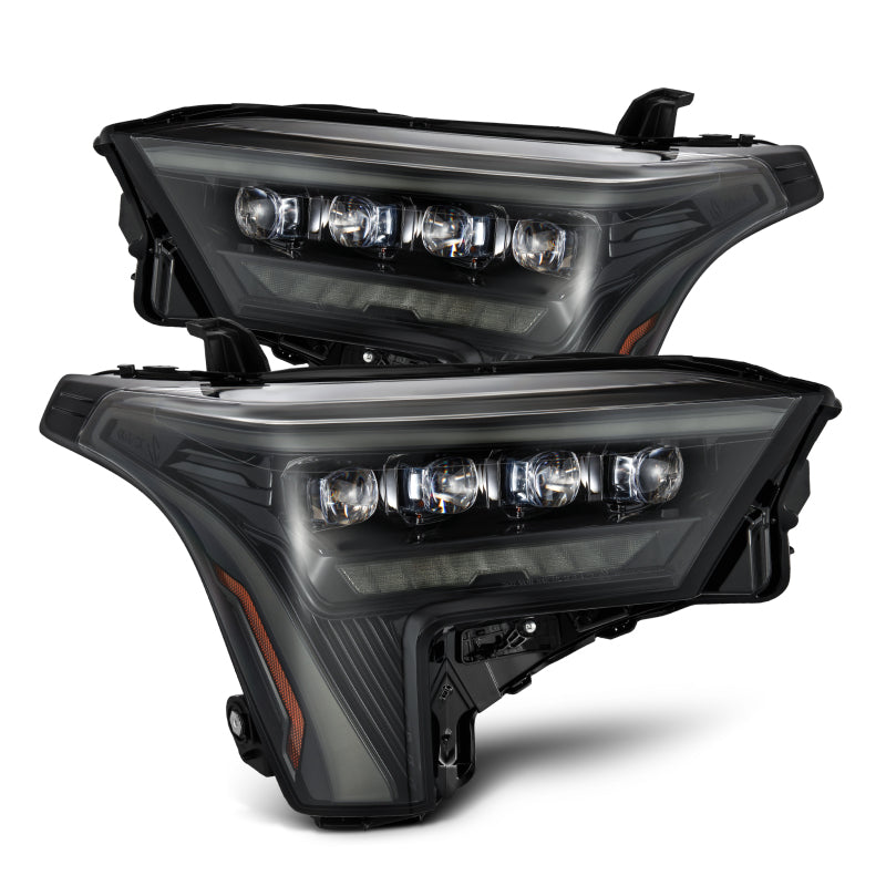 AlphaRex 22-23 Toyota Tundra NOVA-Series Headlights Alpha-Blk w/White DRL - Req 810029 OR 810030 880861