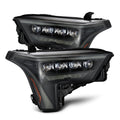 AlphaRex 22-23 Toyota Tundra NOVA-Series Headlights Alpha-Black w/Amber DRL - Req 810029 OR 810030 880871