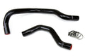 HPS Black Reinforced Silicone Radiator Hose Kit Coolant Honda 88-91 CRX w/ B16