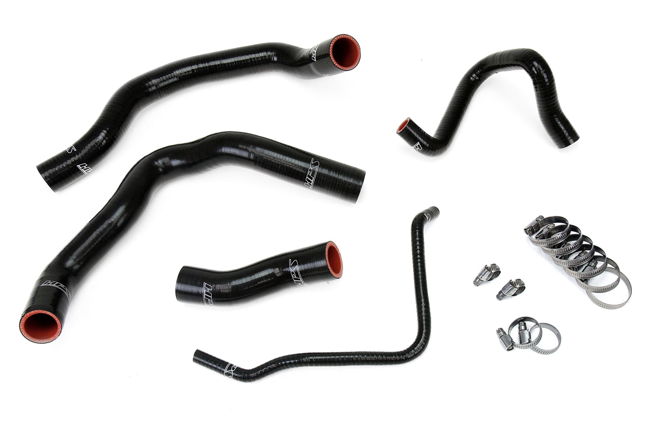 HPS Silicone Radiator Hose Black 02-08 Mini Cooper S Supercharged