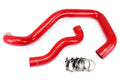 HPS Red Reinforced Silicone Radiator Hose Kit Coolant Ford 03-07 F250 Superduty 6.0L Diesel w/ Mono Beam Suspension