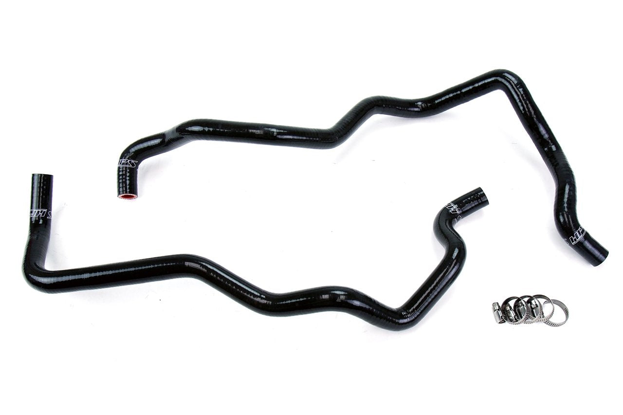 HPS Black Reinforced Silicone Heater Hose Kit Jeep 07-11 Wrangler JK 3.8L V6 Left Hand Drive