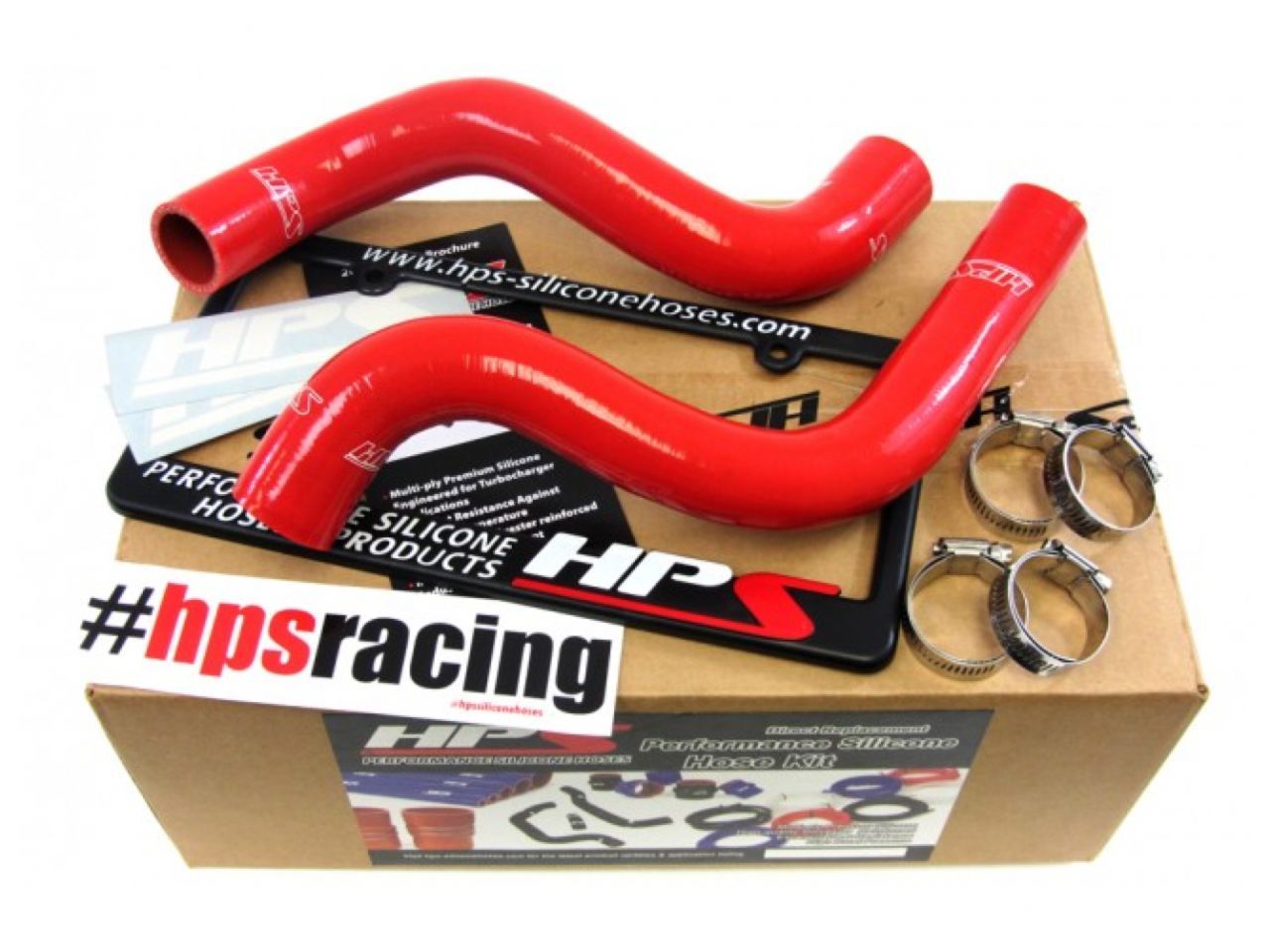 HPS Red Reinforced Silicone Radiator Hose Kit Coolant Lexus 11-13 CT200h