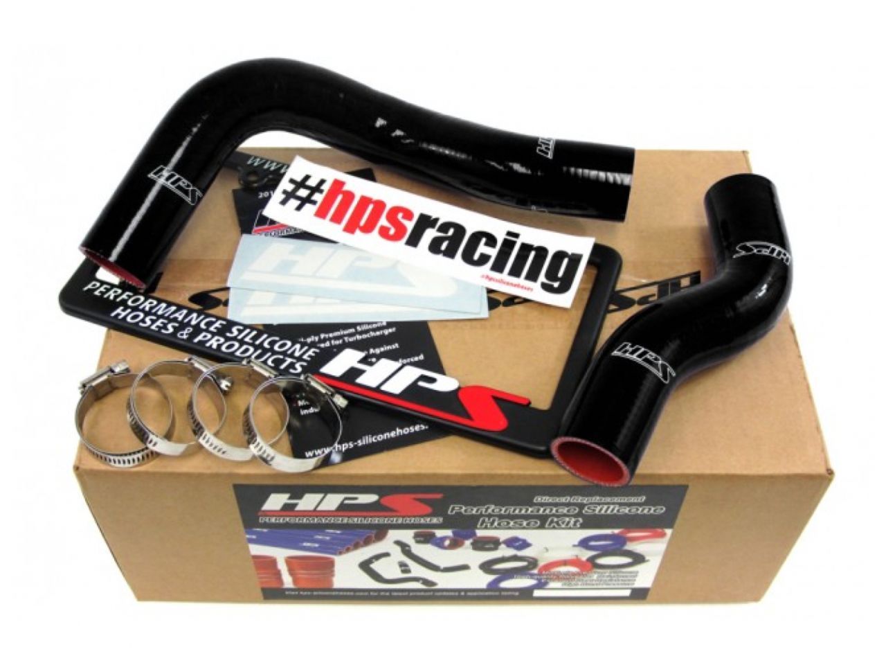 HPS Black Reinforced Silicone Radiator Hose Kit Coolant Lexus 08-13 ISF V8 5.0L