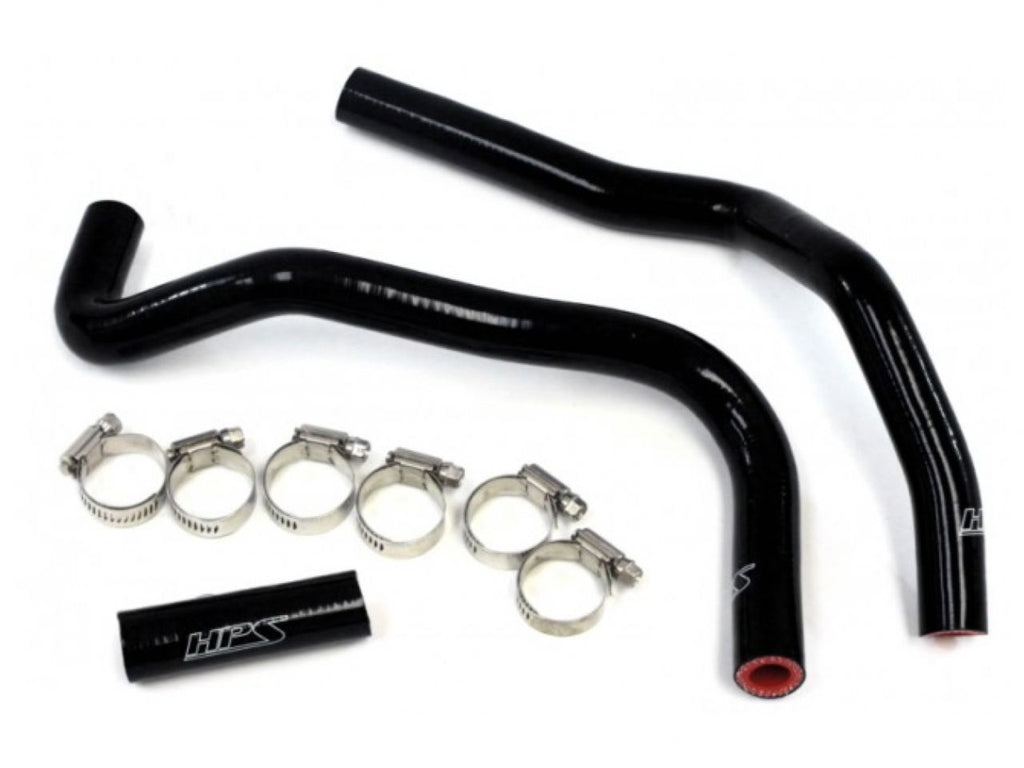 HPS Black Reinforced Silicone Heater Hose Kit Subaru 13-16 BRZ