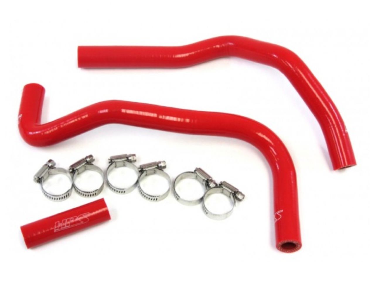 HPS Red Reinforced Silicone Heater Hose Kit Subaru 13-16 BRZ