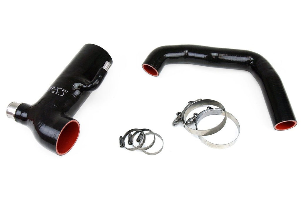 HPS Black Reinforced Silicone Post MAF Air Intake Hose + Sound Tube 2pc Kit Subaru 13-16 BRZ