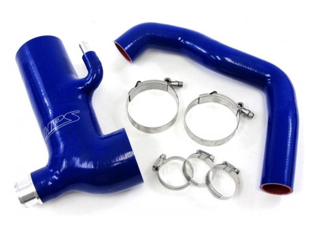HPS Blue Reinforced Silicone Post MAF Air Intake Hose + Sound Tube 2pc Kit Subaru 13-16 BRZ