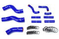 HPS Blue Reinforced Silicone Radiator + Pesky Heater Hose Kit 1FZ-FE Lexus 96-97 LX450 FJ80 4.5L I6 without rear heater